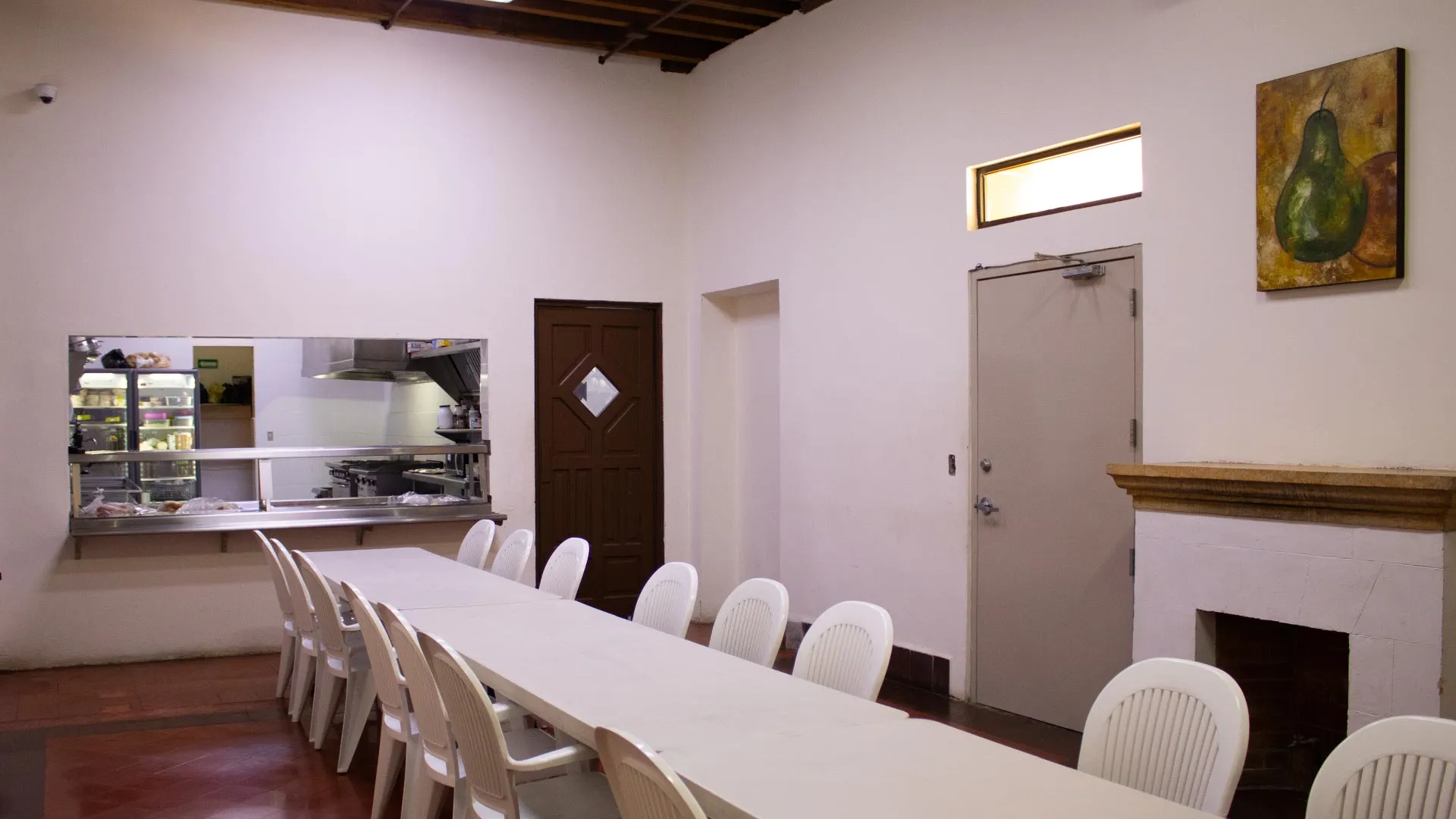 Lumenia dining room with a long table