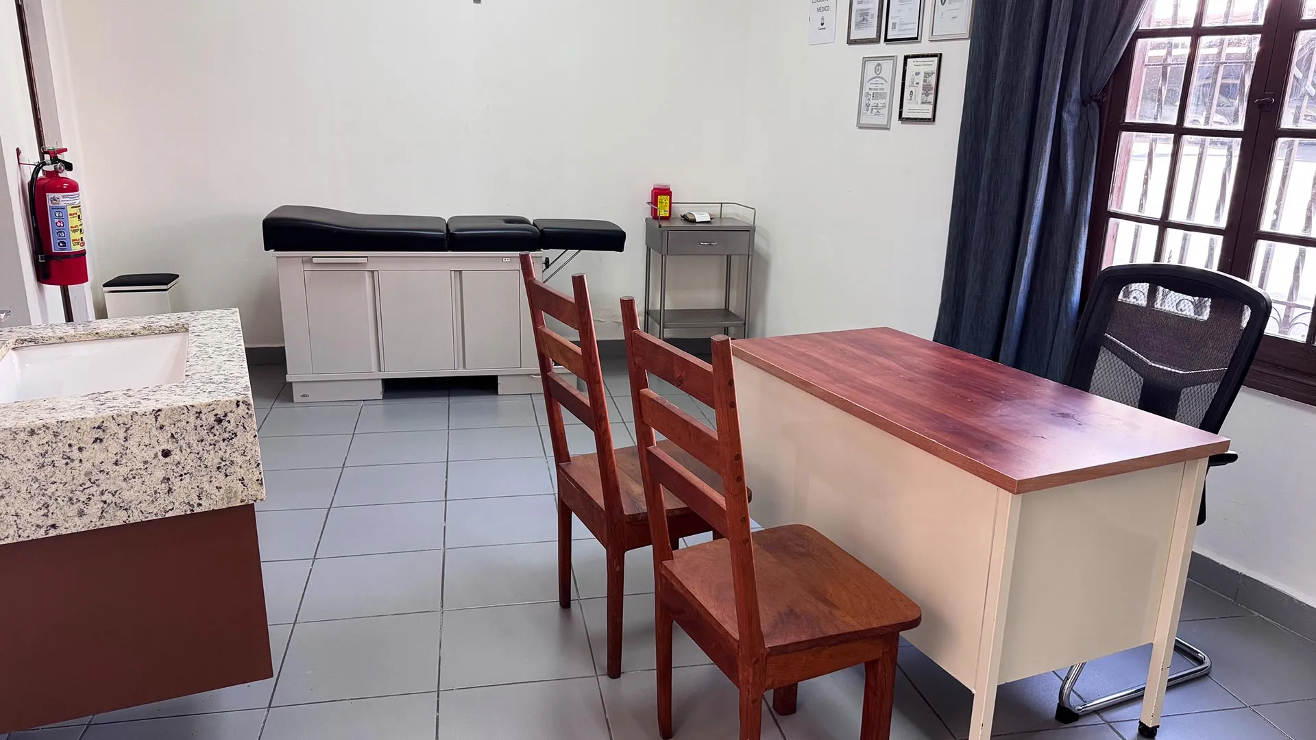 Medical exam room at Lumenia